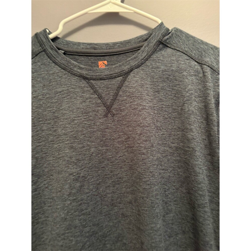 Rugged Elements Work Shirt Mens XL Long Sleeve Crew Neck Heather Blue - Picture 2 of 9